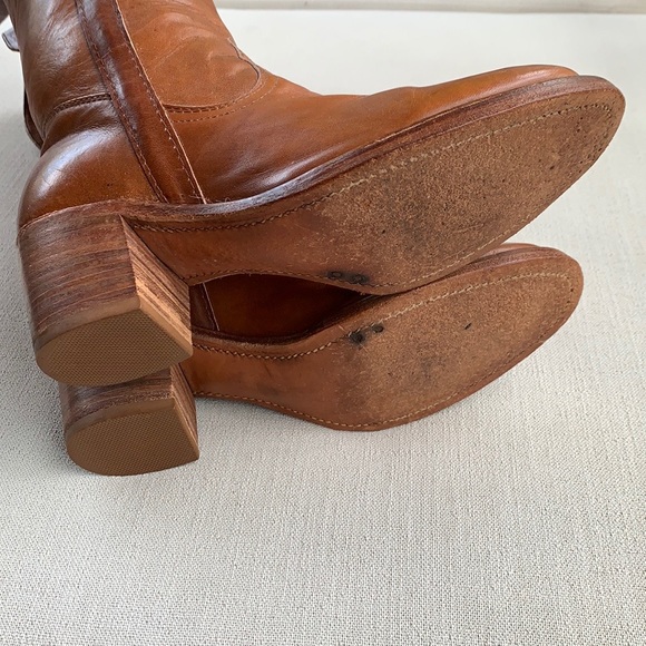 FRYE True Vintage Black Label Over the Knee Tall Brown Boots, Size 8 - Picture 7 of 11